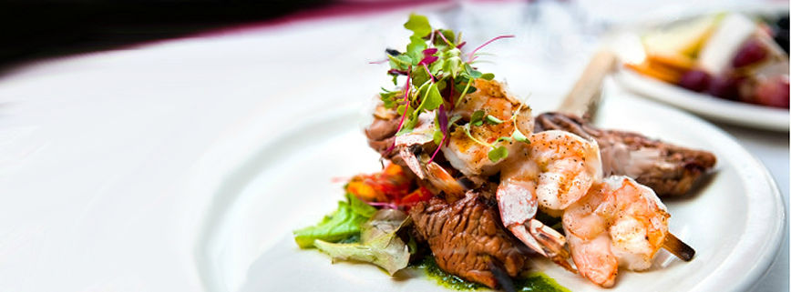 Reker og sjømat på tallerken